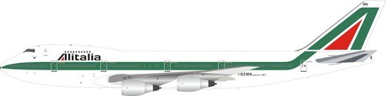 Boeing 747-200 Alitalia with stand